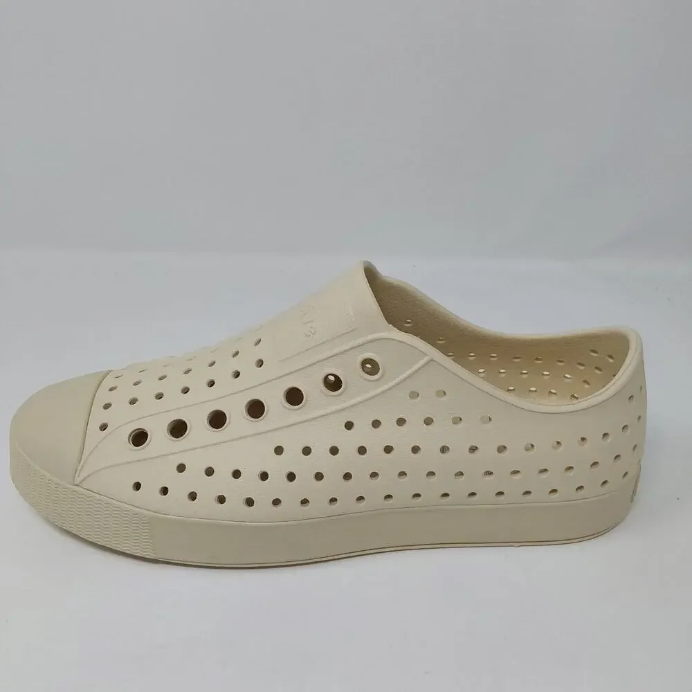 Native Shoes Jefferson Bone White Slip On Water Shoes Men's 6 Women's 8 NWB
